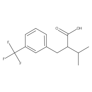 3-Methyl-2-(3-(trifluoromethyl)benzyl)butanoic acid Structure