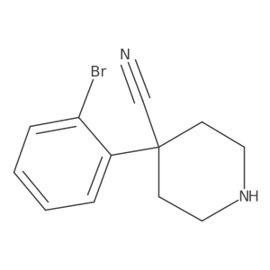 4-(2-Bromophenyl)piperidine-4-carbonitrile Structure