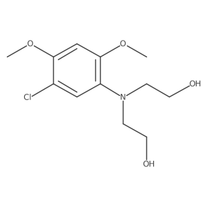 2-[(5-Chloro-2,4-dimethoxyphenyl)(2-hydroxyethyl)amino]ethan-1-ol结构式