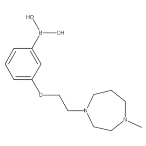 (3-(2-(4-Methyl-1,4-diazepan-1-yl)ethoxy)phenyl)boronic acid结构式