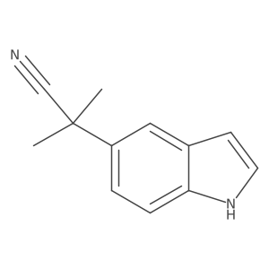 2-(1h-Indol-5-yl)-2-methylpropanenitrile结构式