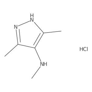 N,3,5-trimethyl-1H-pyrazol-4-amine hydrochloride Structure