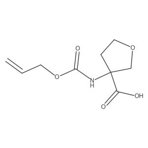 3-{[(Prop-2-en-1-yloxy)carbonyl]amino}oxolane-3-carboxylic acid Structure