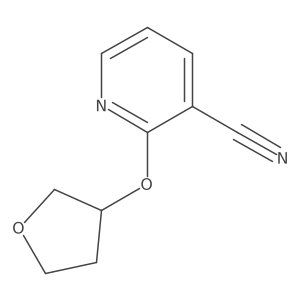 2-(Oxolan-3-yloxy)pyridine-3-carbonitrile结构式
