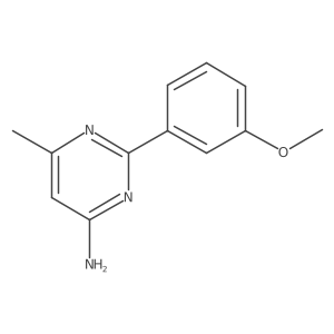 2-(3-Methoxyphenyl)-6-methylpyrimidin-4-amine Structure