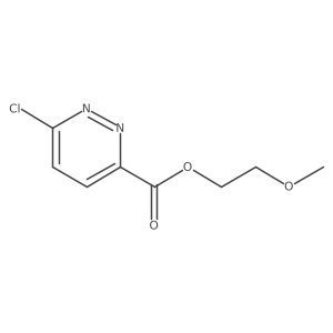 3-Pyridazinecarboxylic acid, 6-chloro-, 2-methoxyethyl ester结构式