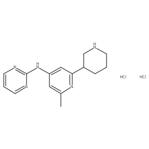 (6-Methyl-1',2',3',4',5',6'-hexahydro-[2,3']bipyridinyl-4-yl)-pyrimidin-2-yl-amine dihydrochloride Structure