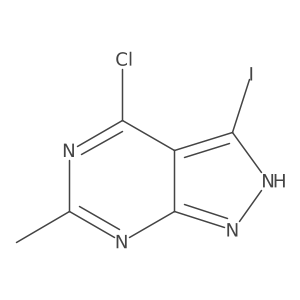 4-Chloro-3-iodo-6-methyl-1H-pyrazolo[3,4-d]pyrimidine Structure