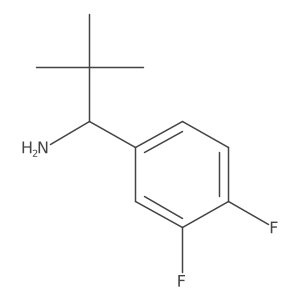 (R)-1-(3,4-Difluorophenyl)-2,2-dimethylpropan-1-amine结构式
