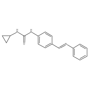 Urea, N-cyclopropyl-N'-[4-(2-phenyldiazenyl)phenyl]- Structure