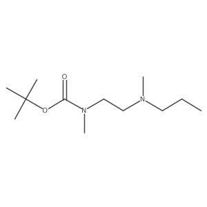 tert-butyl N-methyl-N-[2-[methyl(propyl)amino]ethyl]carbamate结构式