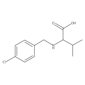 2-[(4-Chlorobenzyl)amino]-3-methylbutanoic acid Structure