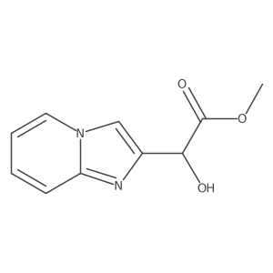 Methyl 2-hydroxy-2-{imidazo[1,2-a]pyridin-2-yl}acetate结构式