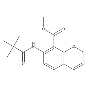 Methyl 7-pivalamido-2H-chromene-8-carboxylate结构式