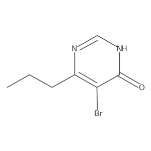 5-Bromo-6-propyl-4(3H)-pyrimidinone结构式