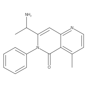 7-(1-Aminoethyl)-4-methyl-6-phenyl-1,6-naphthyridin-5(6h)-one Structure