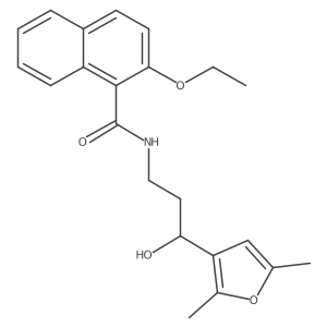 N-(3-(2,5-dimethylfuran-3-yl)-3-hydroxypropyl)-2-ethoxy-1-naphthamide Structure