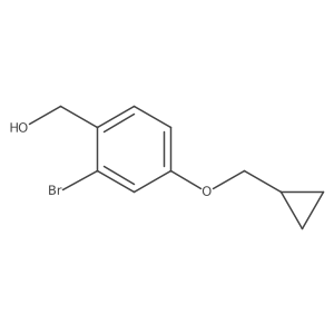 [2-Bromo-4-(cyclopropylmethoxy)phenyl]methanol Structure