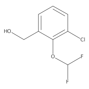 3-Chloro-2-(difluoromethoxy)benzyl alcohol结构式