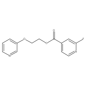 2-Pyridin-3-yloxyethyl 2-fluoropyridine-4-carboxylate结构式
