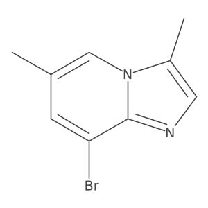 8-Bromo-3,6-dimethylimidazo[1,2-a]pyridine结构式