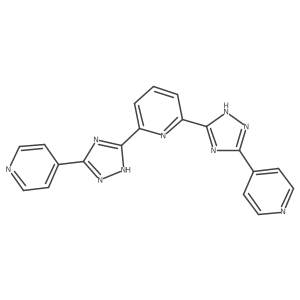 2,6-Bis(3-(pyrid-4-yl)-1,2,4-triazolyl)pyridine结构式