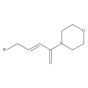 (2E)-4-bromo-1-(morpholin-4-yl)but-2-en-1-one结构式