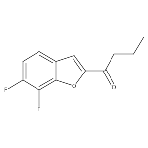 1-(6,7-Difluorobenzofuran-2-yl)butan-1-one结构式