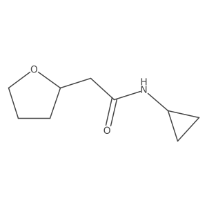 N-cyclopropyl-2-(oxolan-2-yl)acetamide Structure