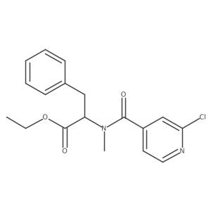 ethyl 2-[1-(2-chloropyridin-4-yl)-N-methylformamido]-3-phenylpropanoate结构式
