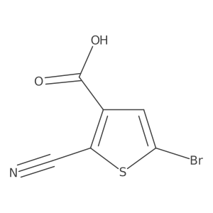 5-Bromo-2-cyanothiophene-3-carboxylic acid Structure