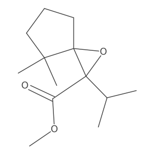 Methyl 2-isopropyl-4,4-dimethyl-1-oxaspiro[2.4]heptane-2-carboxylate Structure