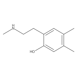 4,5-Dimethyl-2-[2-(methylamino)ethyl]phenol Structure