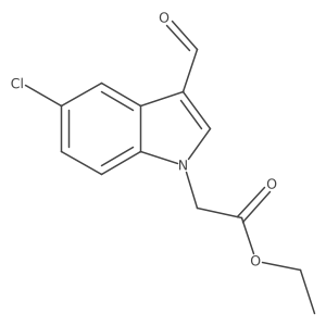 Ethyl 5-chloro-3-formyl-1H-indole-1-acetate Structure