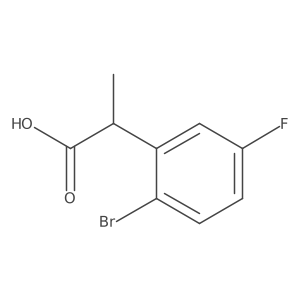 2-(2-Bromo-5-fluorophenyl)propanoic acid结构式