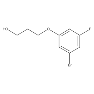 3-(3-Bromo-5-fluorophenoxy)propan-1-ol Structure