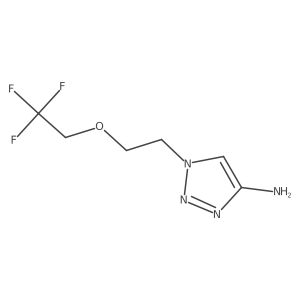 1-[2-(2,2,2-trifluoroethoxy)ethyl]-1H-1,2,3-triazol-4-amine Structure