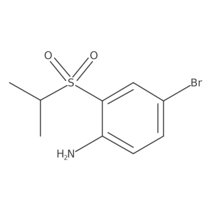 4-Bromo-2-(propane-2-sulfonyl)aniline Structure