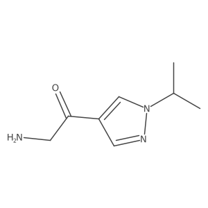 2-Amino-1-(1-isopropyl-1H-pyrazol-4-yl)ethanone Structure