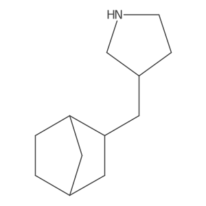 3-({Bicyclo[2.2.1]heptan-2-yl}methyl)pyrrolidine结构式