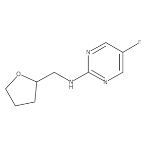 5-Fluoro-n-[(oxolan-2-yl)methyl]pyrimidin-2-amine结构式