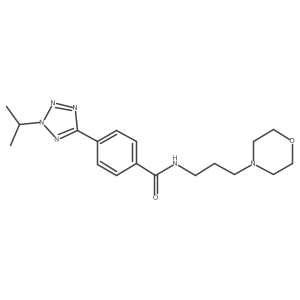 N-[3-(morpholin-4-yl)propyl]-4-[2-(propan-2-yl)-2H-tetrazol-5-yl]benzamide Structure