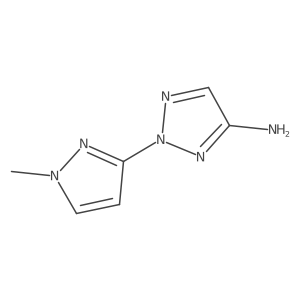 2H-1,2,3-Triazol-4-amine, 2-(1-methyl-1H-pyrazol-3-yl)- Structure