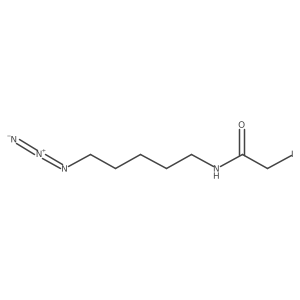 N-(5-Azidopentyl)-2-iodoacetamide Structure