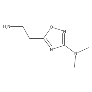 5-(2-aminoethyl)-N,N-dimethyl-1,2,4-oxadiazol-3-amine Structure