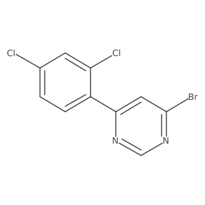 4-Bromo-6-(2,4-dichlorophenyl)pyrimidine结构式