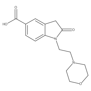 1-(2-Morpholinoethyl)-2-oxoindoline-5-carboxylic acid Structure