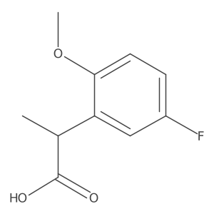 (2R)-2-(5-fluoro-2-methoxyphenyl)propanoic acid Structure