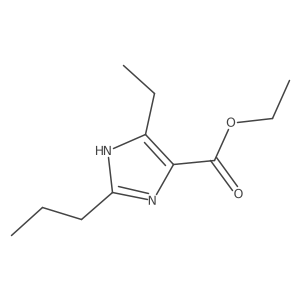 Ethyl 4-ethyl-2-propyl-1H-imidazole-5-carboxylate Structure