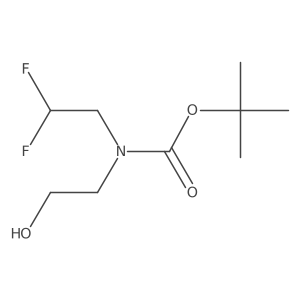 tert-Butyl (2,2-difluoroethyl)(2-hydroxyethyl)carbamate Structure